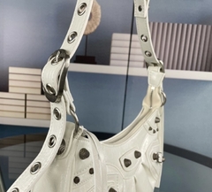 Bolsa Balenciaga Le Cagole XS Branca Italiana na internet