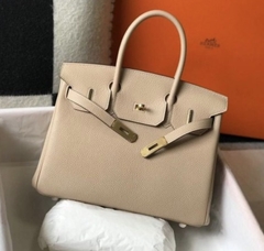 Bolsa Hermès Birkin 25 Bege italiana
