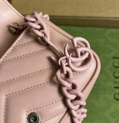 Bolsa de Cintura GG Marmont Rosa Italiana - Romaly Grifes Bolsas