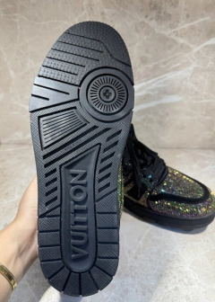 Tênis Louis Vuitton Trainer Com Brilho Italiana - loja online