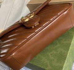 Bolsa Gucci Marmont Pequena Marrom Italiana - loja online