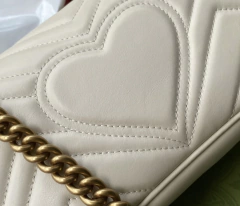 Imagem do Bolsa Gucci Marmont Mini Shoulder Off White Italiana