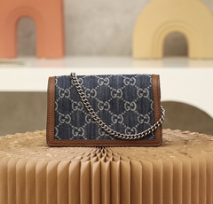 Bolsa Gucci Dionysus Super Mini Azul e Marrom Italiana na internet