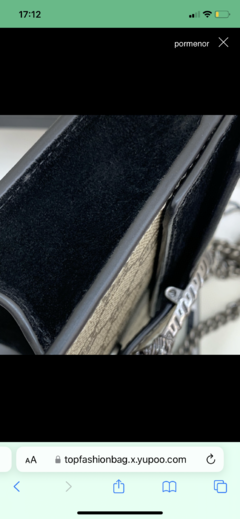 Bolsa Gucci Dionysus Super Mini GG Supreme Bege e Preta Italiana - loja online