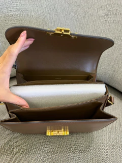 Bolsa Celine Triomphe Classique Marrom Italiana - Romaly Grifes