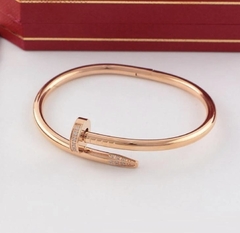 Pulseira Bracelete Cartier Prego Juste Un Clou com Brilho Italiana - comprar online