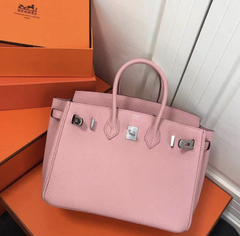 Bolsa Hermès Birkin 30 Rosa Italiana