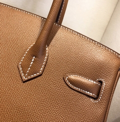 Bolsa Hermes Birkin 30 Caramelo Italiana - Romaly Grifes Bolsas