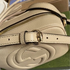 Bolsa Gucci Soho Disco Bege Italiana - Romaly Grifes Bolsas
