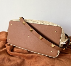 Bolsa VLTN VLogo Em Ráfia Italiana na internet