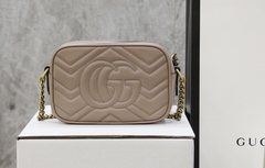 Bolsa Gucci Marmont Mini Nude Italiana - Romaly Grifes Bolsas