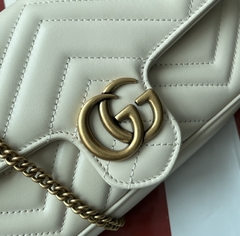 Bolsa Gucci GG Marmont Mini Branca Italiana - comprar online