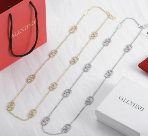 Colar VLTN Dourado e Prata Italiana