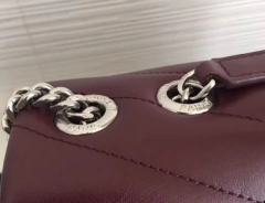 Bolsa YSL Loulou Média Vinho Italiana - comprar online