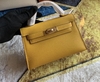 Bolsa Hermes Kelly Mini 20 Mostarda Italiana