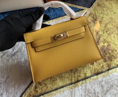 Bolsa Hermes Kelly Mini 20 Mostarda Italiana