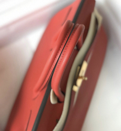 Bolsa Hermes Birkin 25 Vermelha Italiana - loja online