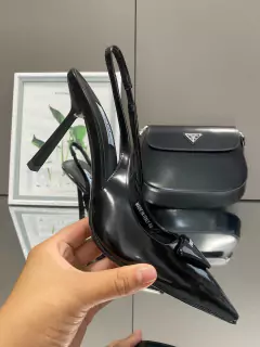Sapato Salto Prada Preto Italiana - comprar online