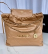 Bolsa Chanel 22 Caramelo Média Italiana