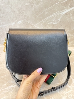 Bolsa Gucci Horsebit 1955 Mini Preta Italiana - comprar online