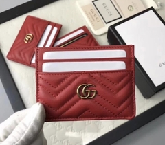 Porta Cartão Gucci Marmont Vermelho Italiana