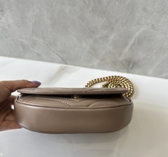 Bolsa Gucci Marmont Nude Matelassê Mini Italiana