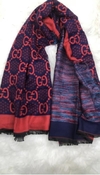 Echarpe Gucci Azul e Vermelho Italiana