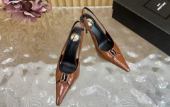 SCARPIN SLINGBACK YSL BABYLONE BRETEUIL MARROM Italiana
