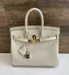 Bolsa Hermès Birkin 25 Off-White Italiana