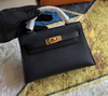 Bolsa Hermes Kelly Mini 20 Preta Italiana