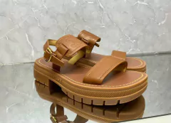 Sandália Papete Celine Clea Triomphe Caramelo Italiana