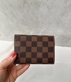 Carteira Louis Vuitton Victorine Ebene Vermelha Italiana - Romaly Grifes Bolsas