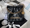 Bolsa Chanel 22 Pequena Preta Italiana