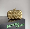 Bolsa Clutch Bottega Veneta Dourada Italiana