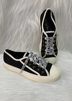 Tênis Dior Walk'n' Canvas Preto Italiana