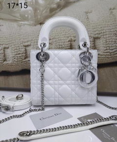 Bolsa Lady Dior Mini Branca Italiana - comprar online