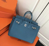 Bolsa Hermès Birkin 30 Azul Italiana