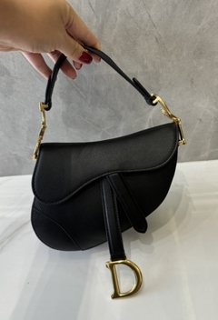 Bolsa Dior Mini Saddle Preta Italiana - comprar online