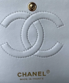 Imagem do Bolsa Chanel 2.55 Clássica Flap Caviar Branca Italiana