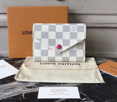 Carteira Louis Vuitton Victorine Damier Azur Pink Italiana