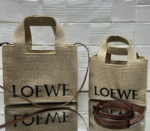 Bolsa Loewe Em Ráfia Italiana