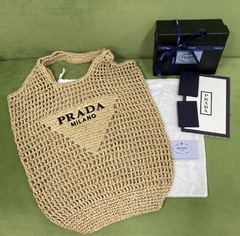 Bolsa Prada Tote Em Ráfia Italiana - comprar online