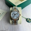 Relógio Rolex 36mm Prata com Dourado Italiana