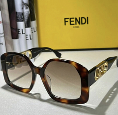 Óculos de Sol Fendi O'Lock Marrom Italiana