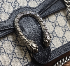 Bolsa Gucci Dionysus Média Preta e Bege Italiana