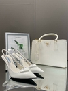 Sapato Salto Prada Branco Italiana