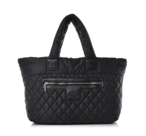Bolsa Chanel Cocoon Nylon Preta Italiana