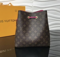 Bolsa Louis Vuitton Neonoé Pink Monogram Italiana - Romaly Grifes Bolsas
