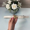 Cinto Gucci Fino GG Off-White Italiana