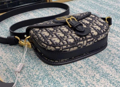 Bolsa Dior Bobby Jacquard Azul Pequena Italiana na internet